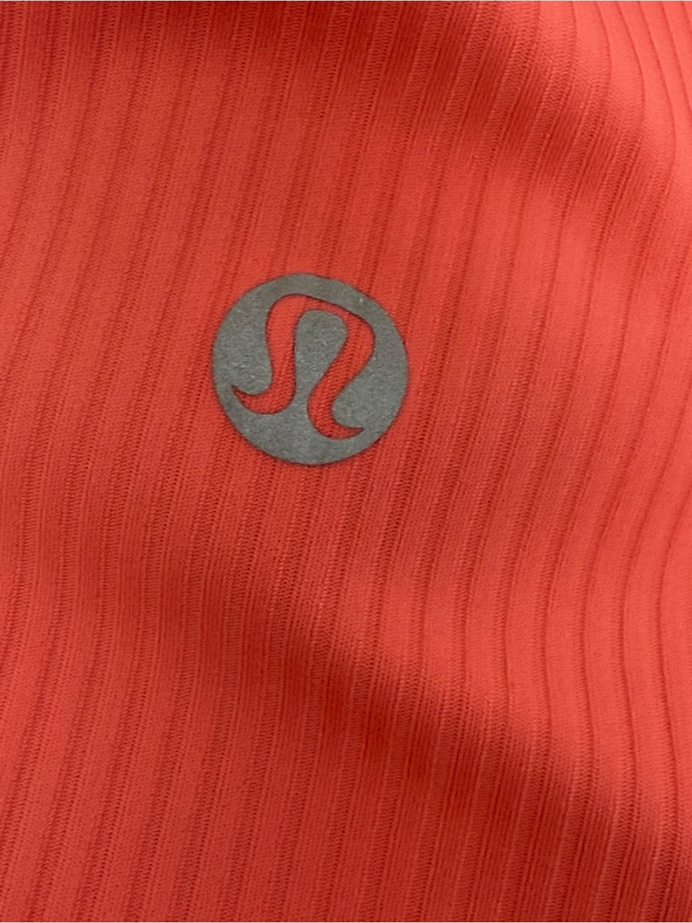 Lululemon Base Pace Ribbed Tank Top Raspberry Cream Size 10 - Picture 4 of 4